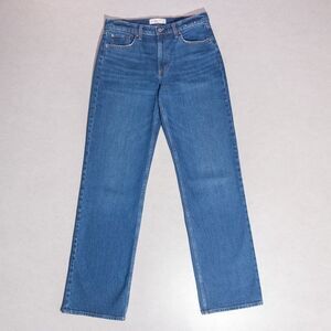 Abercrombie & Fitch The Baggy Low Rise Blue Denim Jeans Women's 26 Long (31x34)